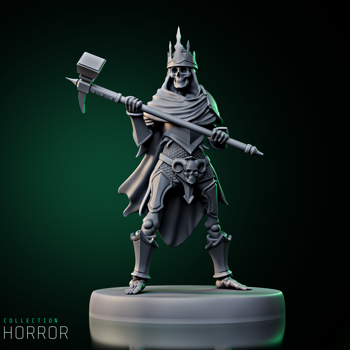 Skeleton Army Commander w/ Hammer