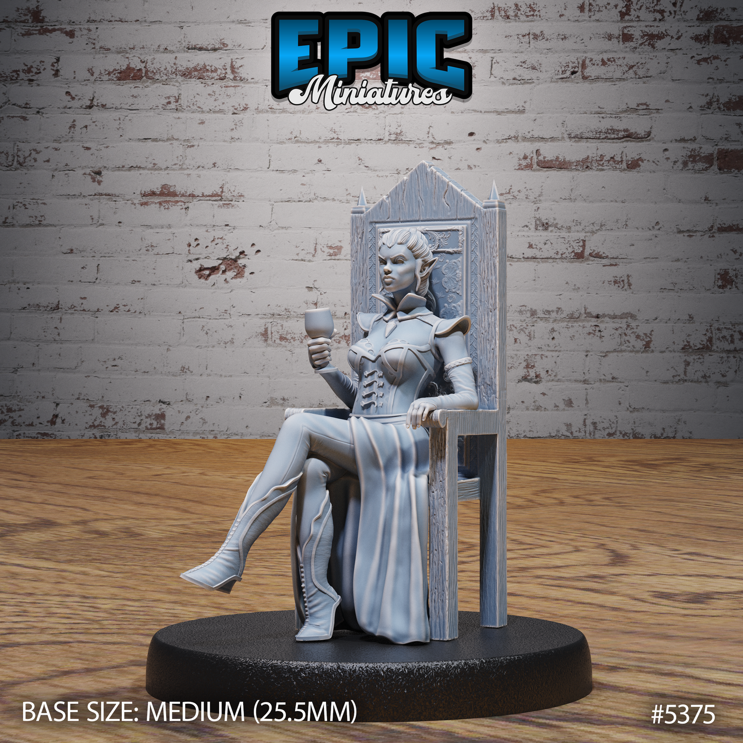 Royal Vampire Lady on Throne