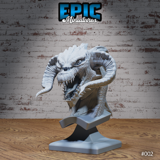 Black Dragon Bust