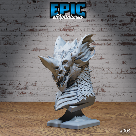 Blue Dragon Bust