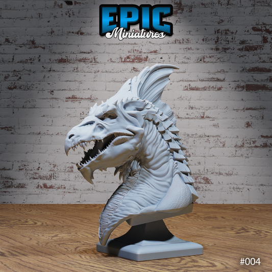 White Dragon Bust
