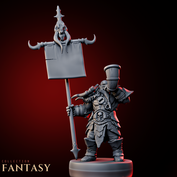 Orc Bannerman w/ Warhorn