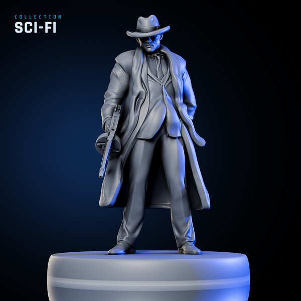 Detective Jack Zeal w/ Tommy Gun