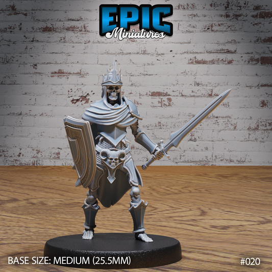 Skeleton Army Commander Swordsman w/ Shield