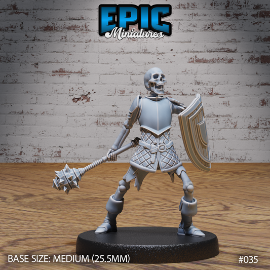 Skeleton Army w/ Mace & Shield
