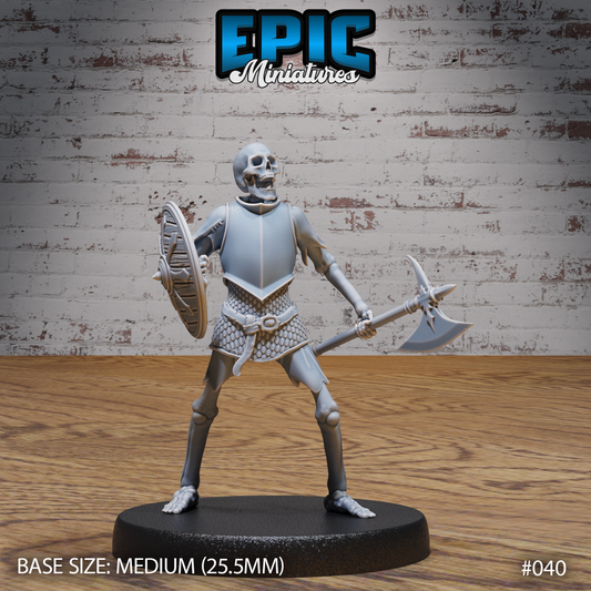 Skeleton Army Axeman w/ Shield