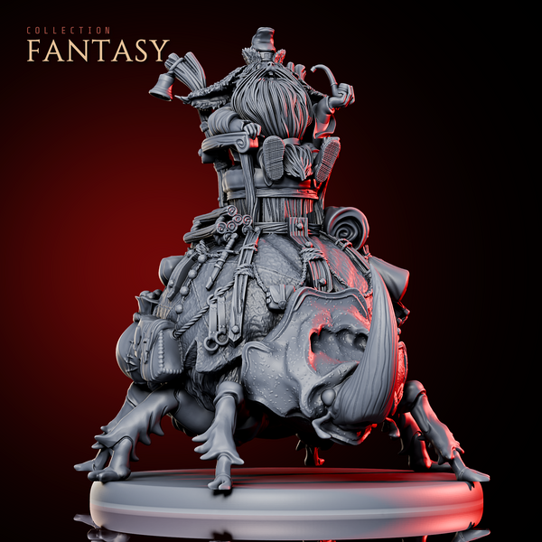 Dog Folk Merchant on Giant Beetle Mount