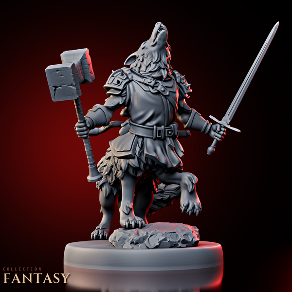 Dog Centaur w/ Sword & Hammer 2