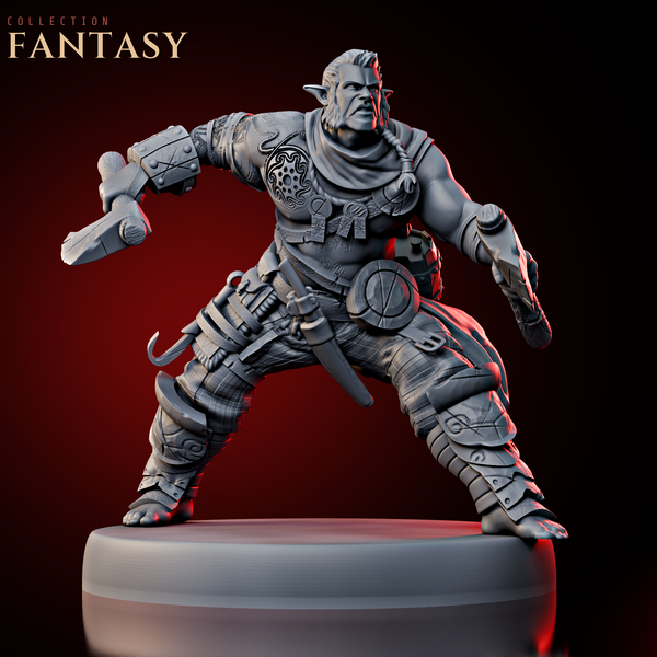 Half-Orc Axeman