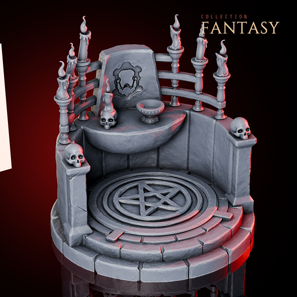 Hell Pentagram Altar