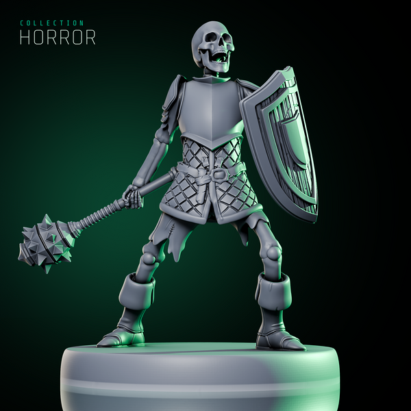 Skeleton Army w/ Mace & Shield