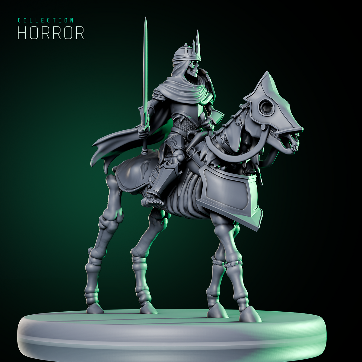 Skeleton Army Commander Calvary