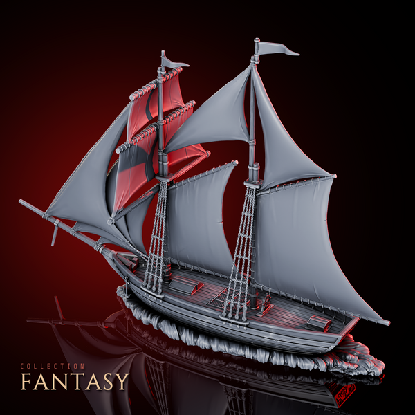 Golden Rose Sailing Ship