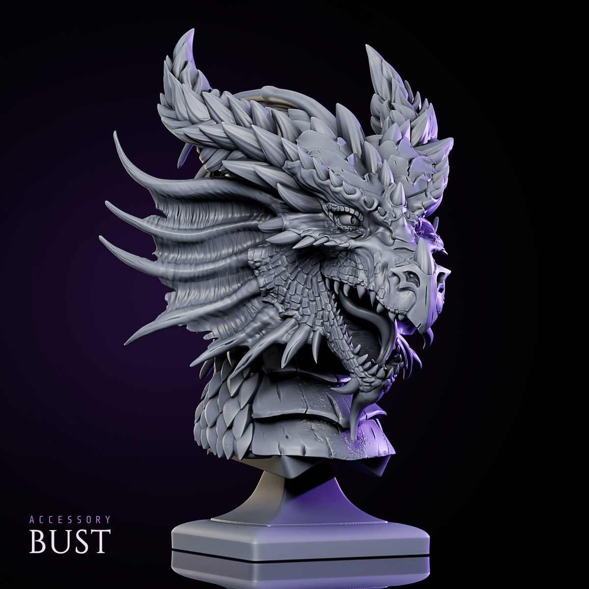 Red Dragon Bust
