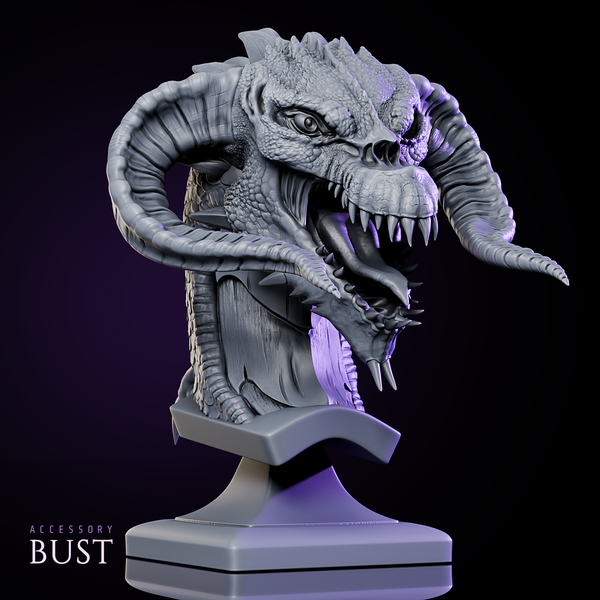 Black Dragon Bust