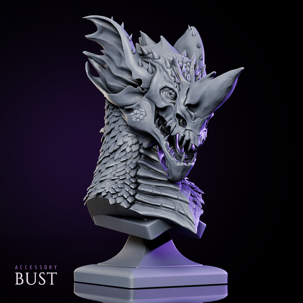 Blue Dragon Bust