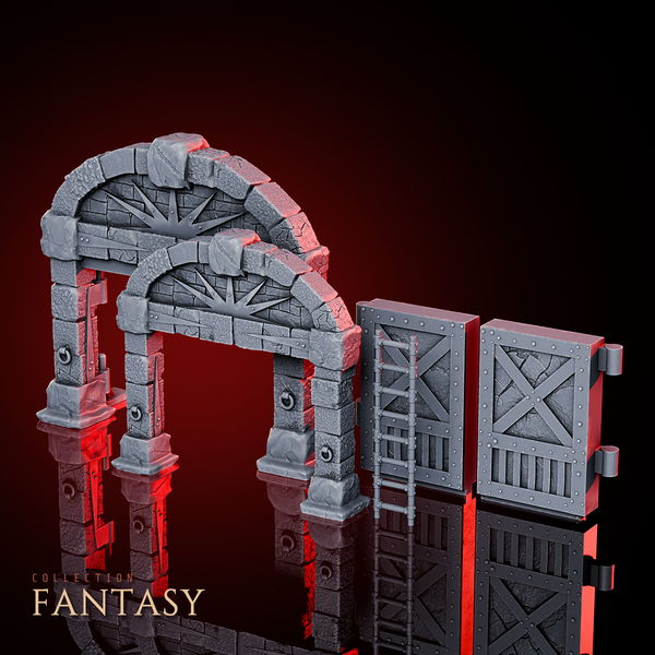 Dwarf Mine Doors & Ladders Pack