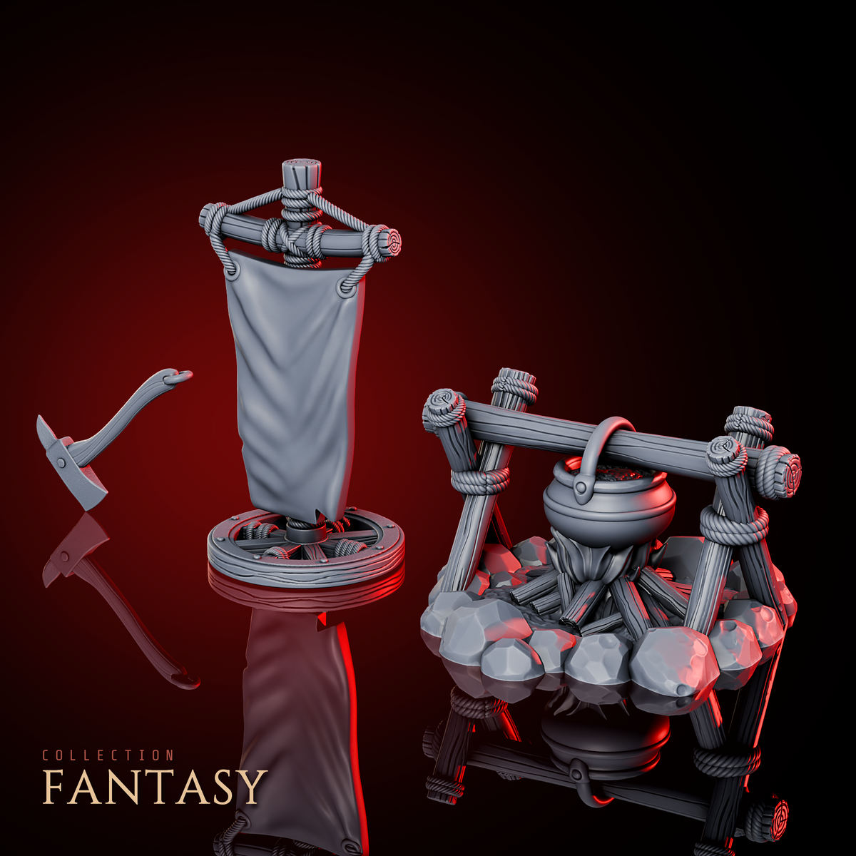 Fantasy Camp Banner & Cooking Pot Pack
