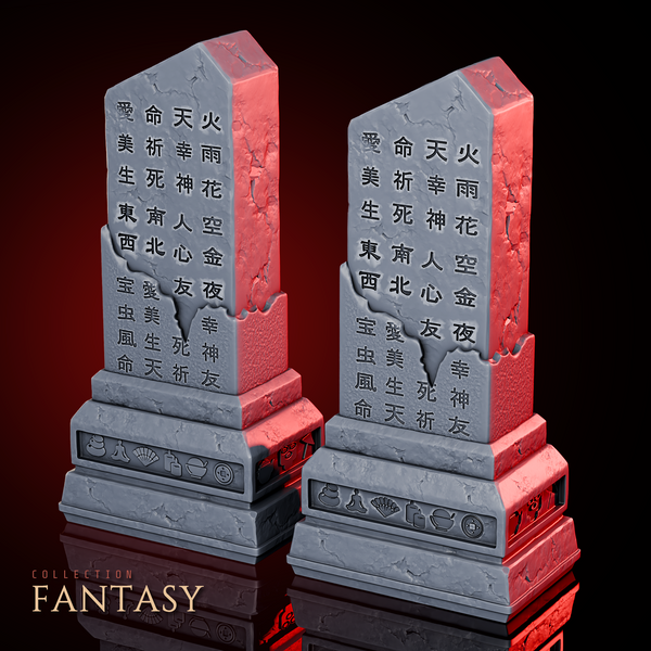 Eastern Temple Obelisks Pack