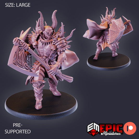 Devil Warlord w/ Axe & Shield