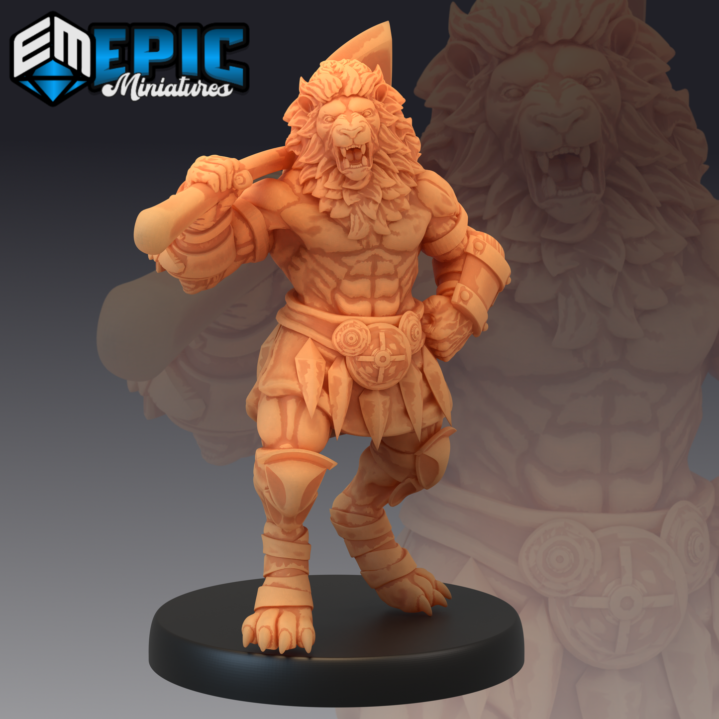 Catfolk Lion Axeman