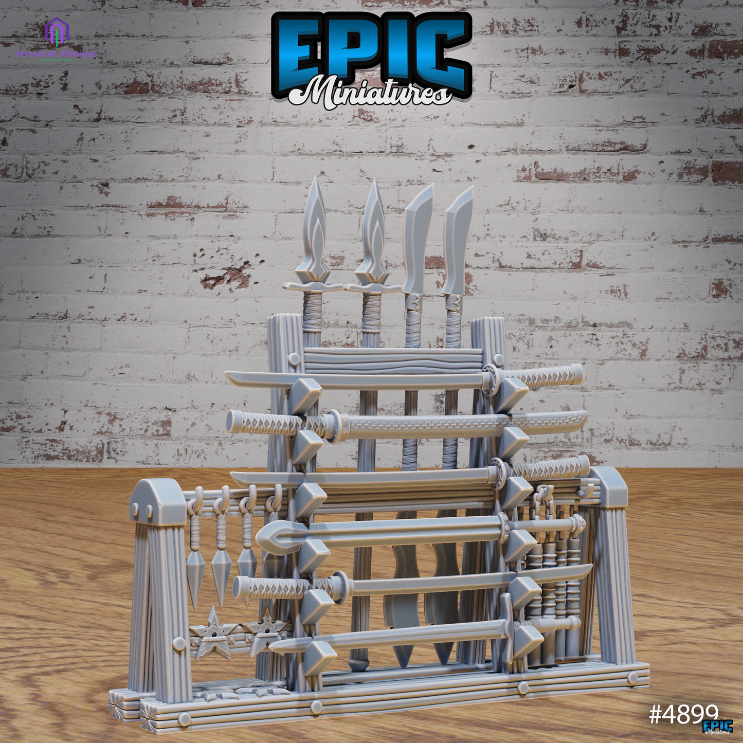 Eastern Temple Weapon Rack