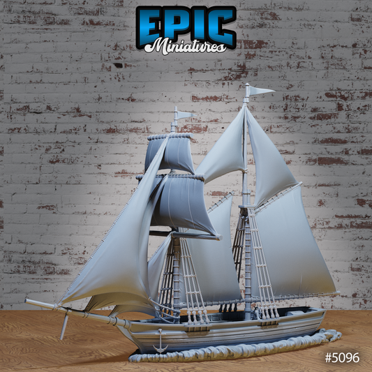 Golden Rose Sailing Ship
