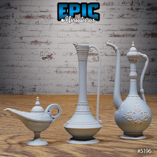 Oriental Water Jugs & Lamp Pack