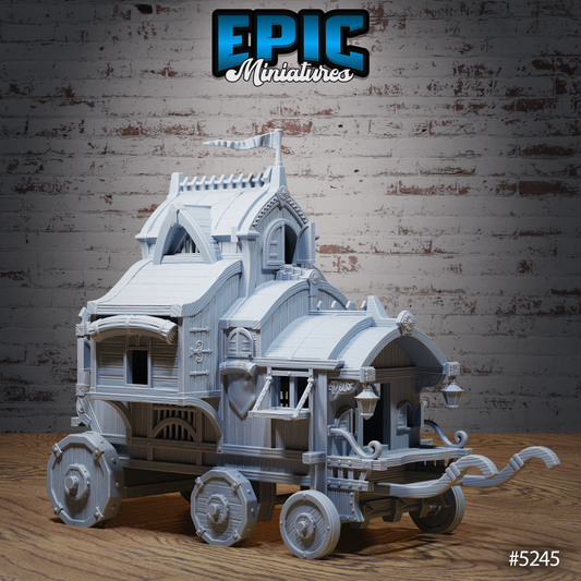 Wooden Merchant Wagon