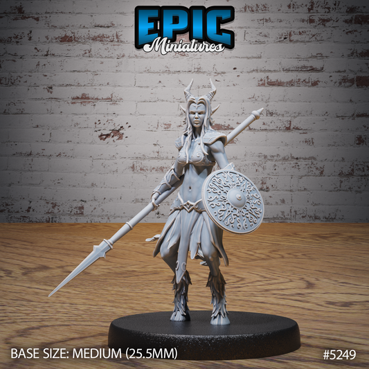 Tiefling Spearwoman