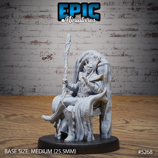 High Elf King on Throne