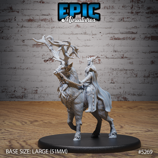 High Elf King w/ Deer Mount