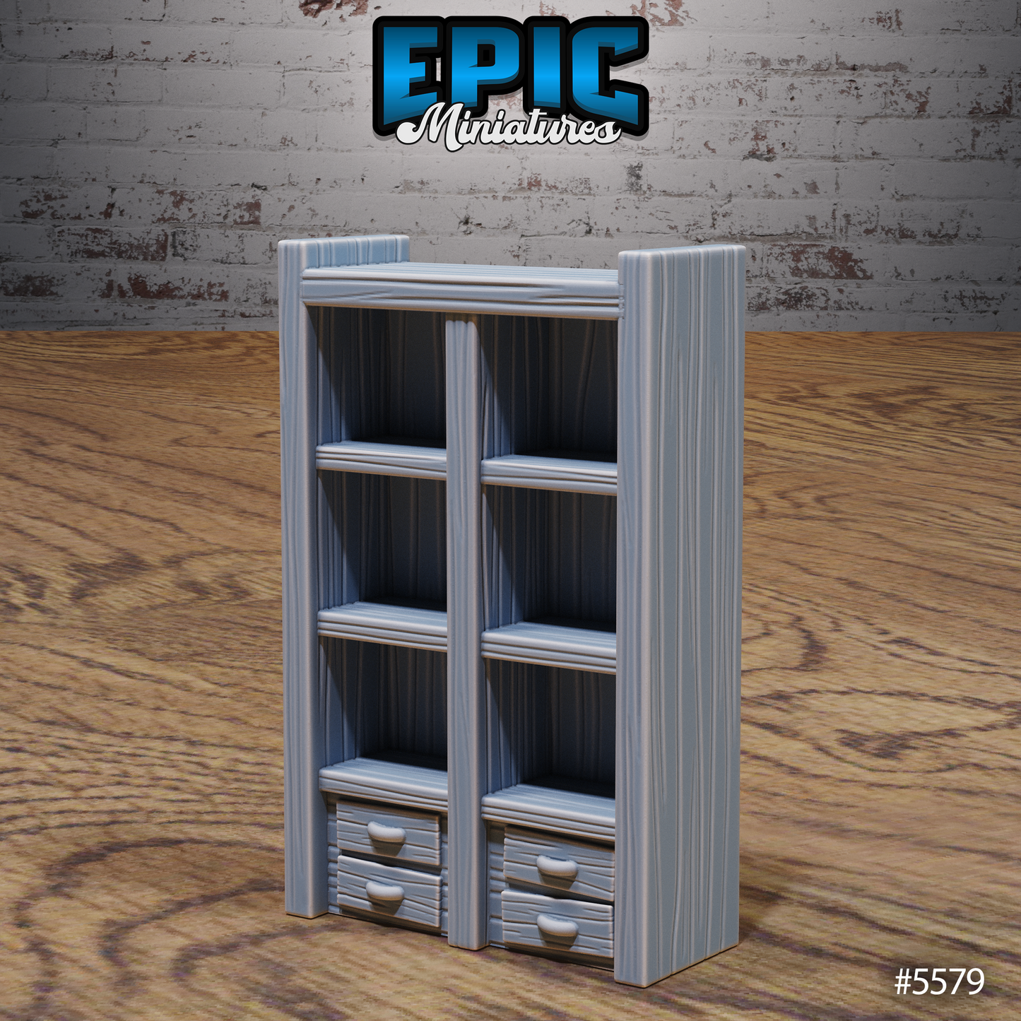 Wooden Bookshelf Empty