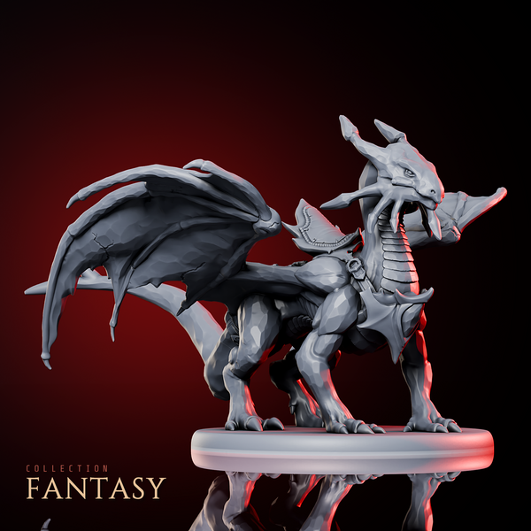 Young Sapphire Dragon Mount