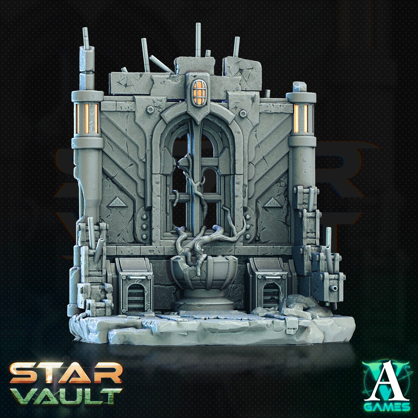 Sci-fi City Wall