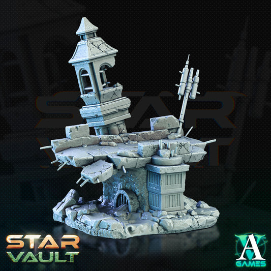 Sci-fi City Abandoned Tower